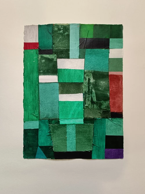 Green, 40x30cm, painting on paper, as is