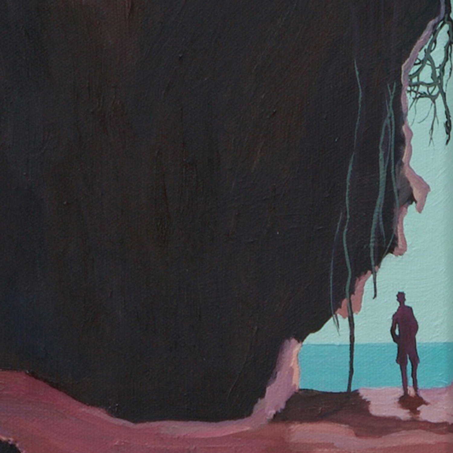 Boy in the Mouth of a Cave by Claire Cansick detail