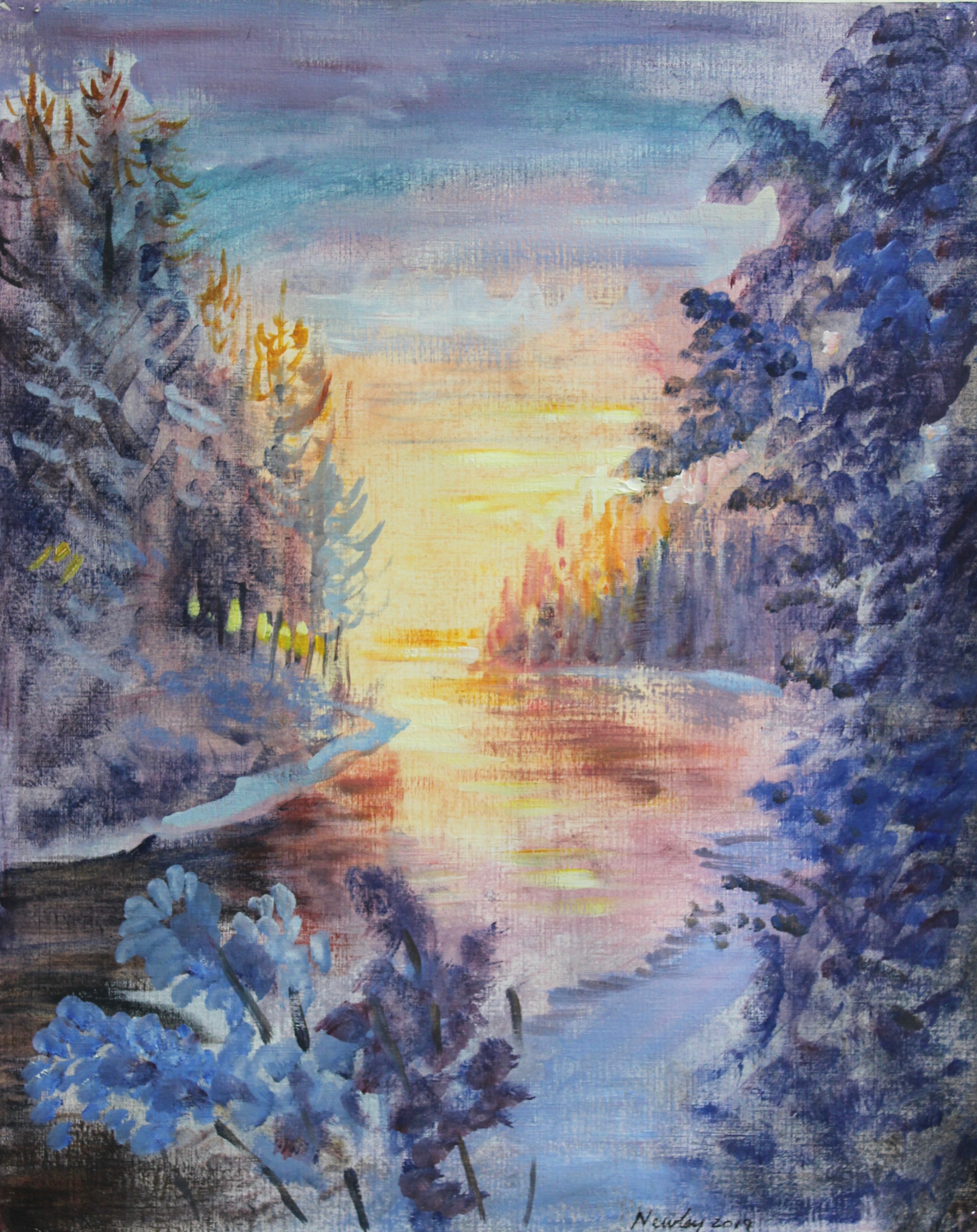 River Study, Winter, (2019)