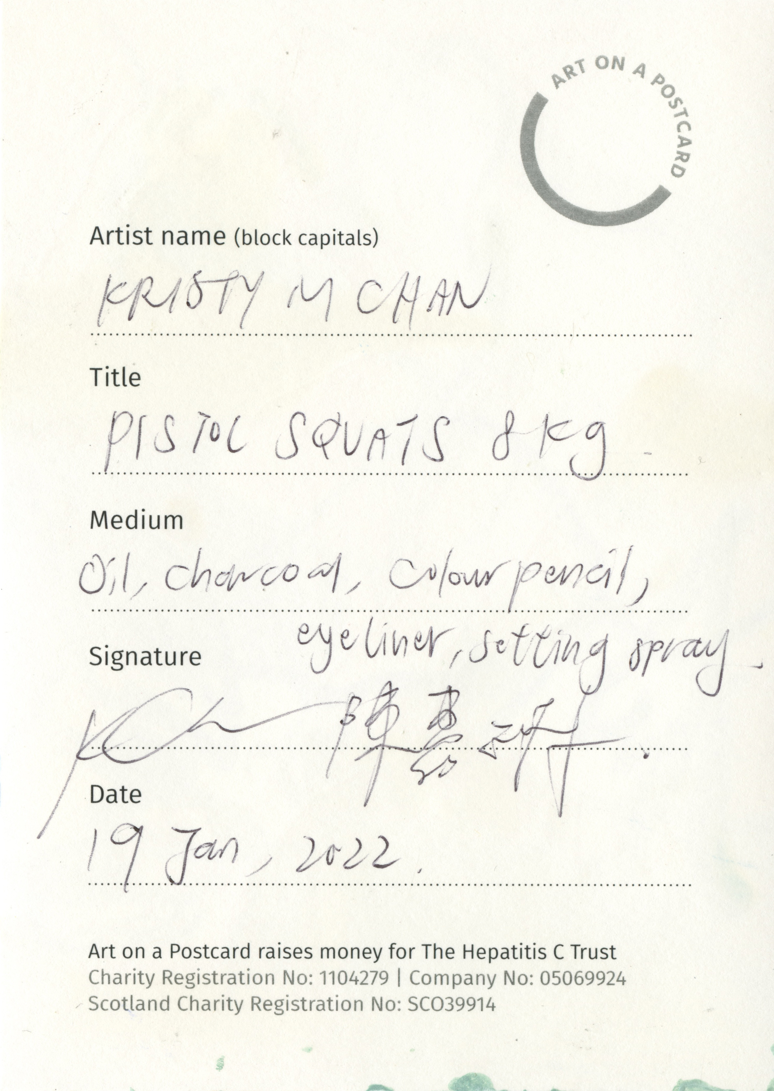 32. Kristy M Chan - Pistol Squats 8kg - BACK
