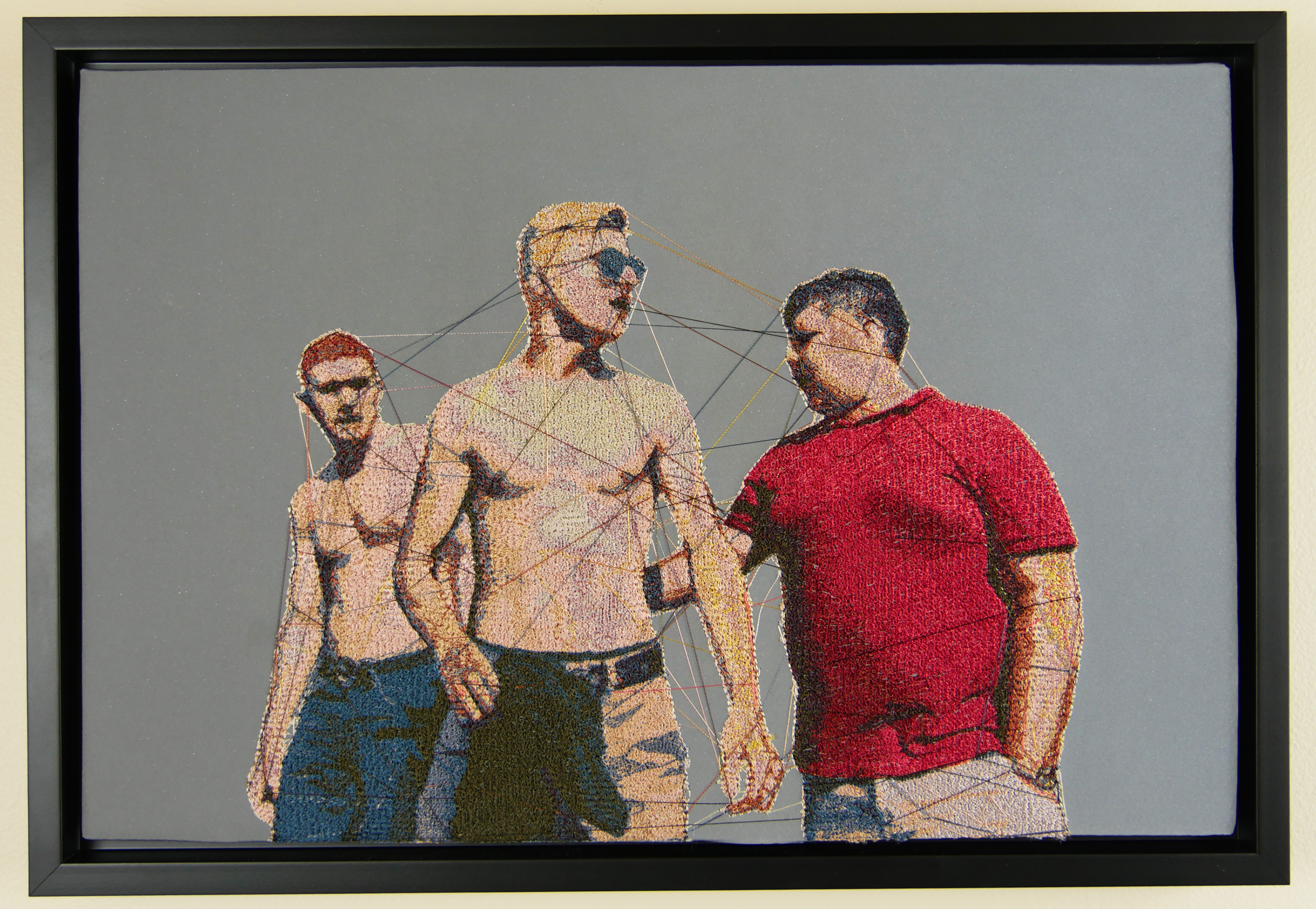 Three Guys, 2020, by Blair Martin Cahill