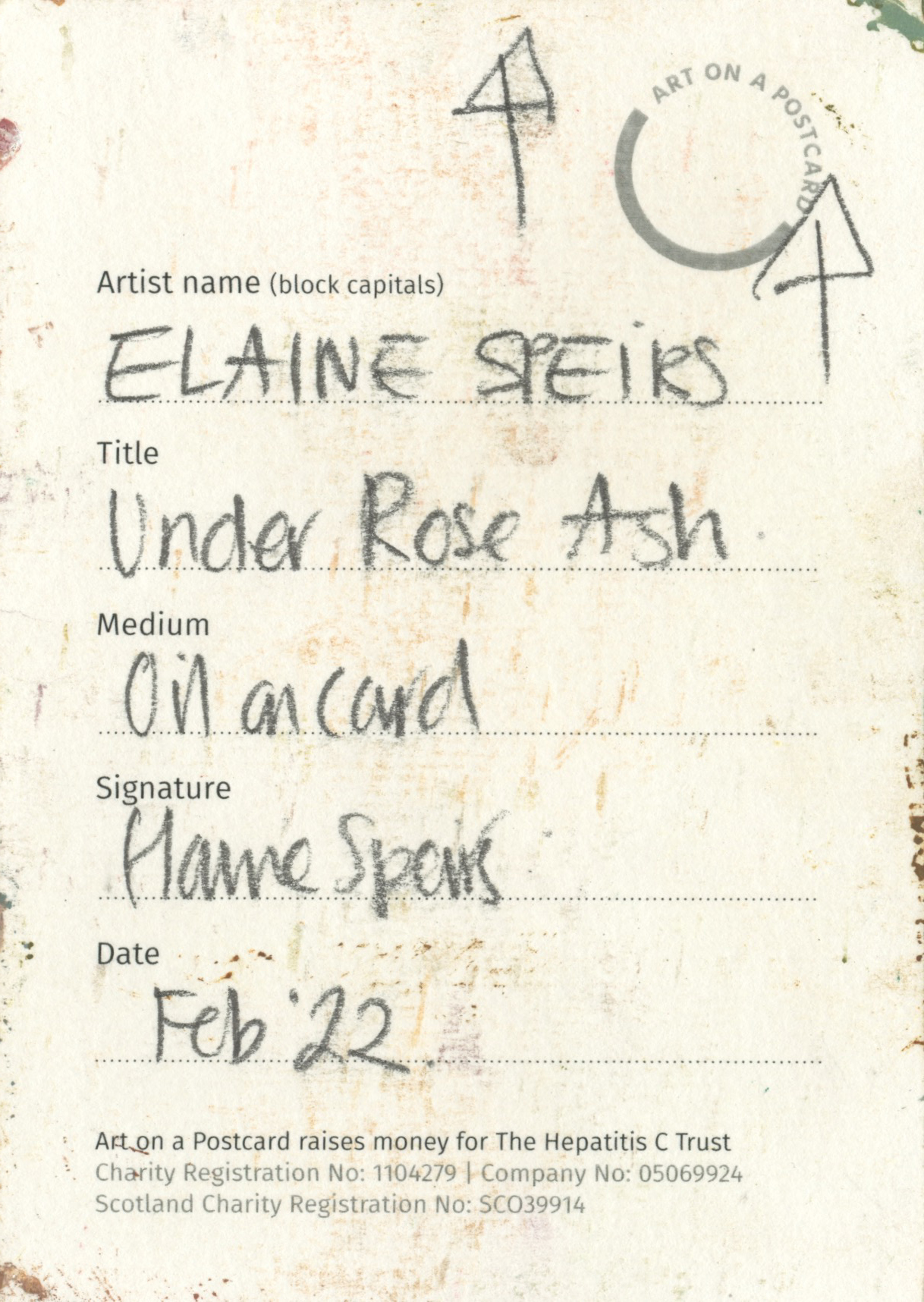 11. Elaine Speirs - Under Rose Ash - BACK