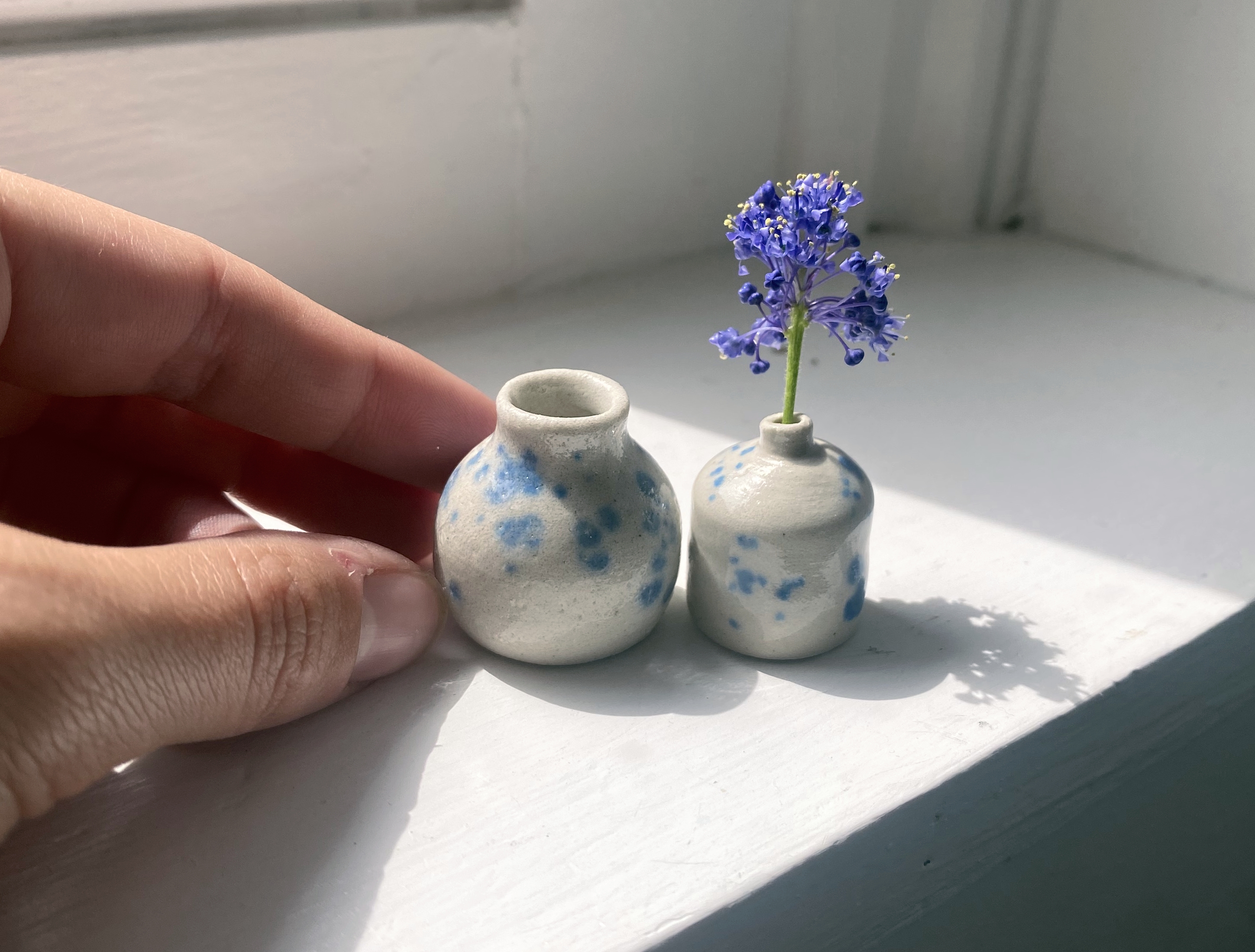Tilly Slight, Soft dalmatian set of miniature vases (4 pieces, I-IV)