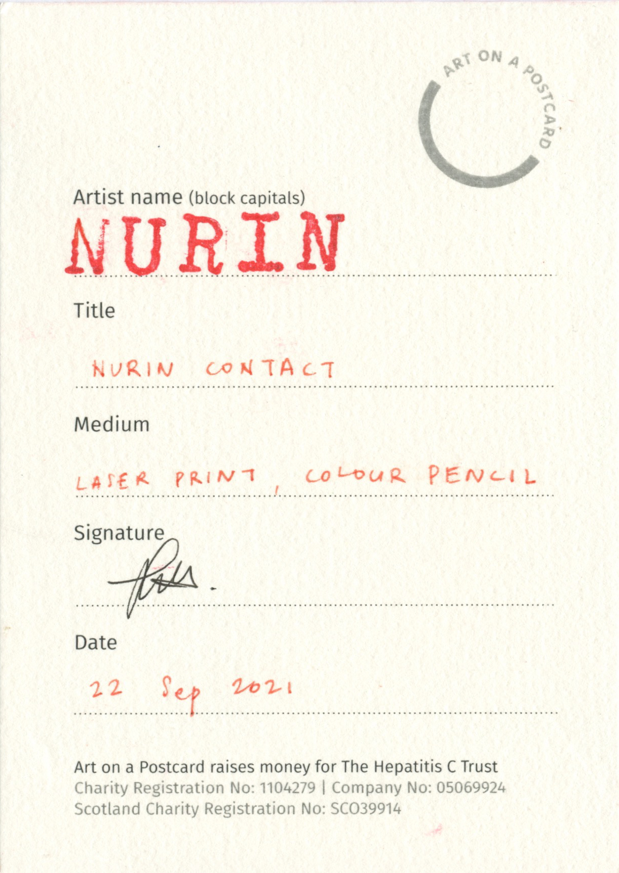NURIN CONTACT - back