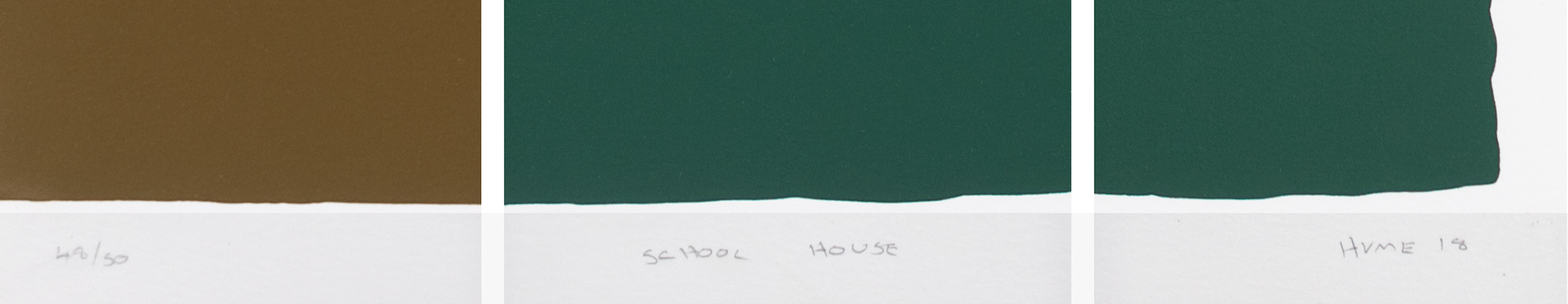 Gary Hume 'School House' pencil detail