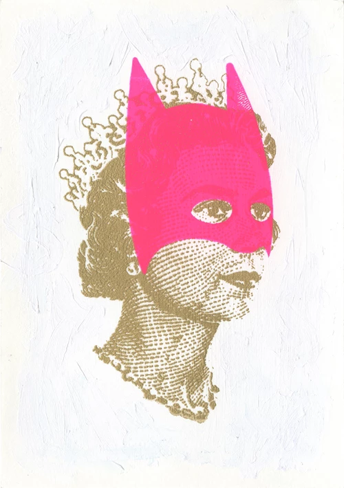 RICH ENOUGH TO BE BATMAN - HRH PINK AND GOLD - front