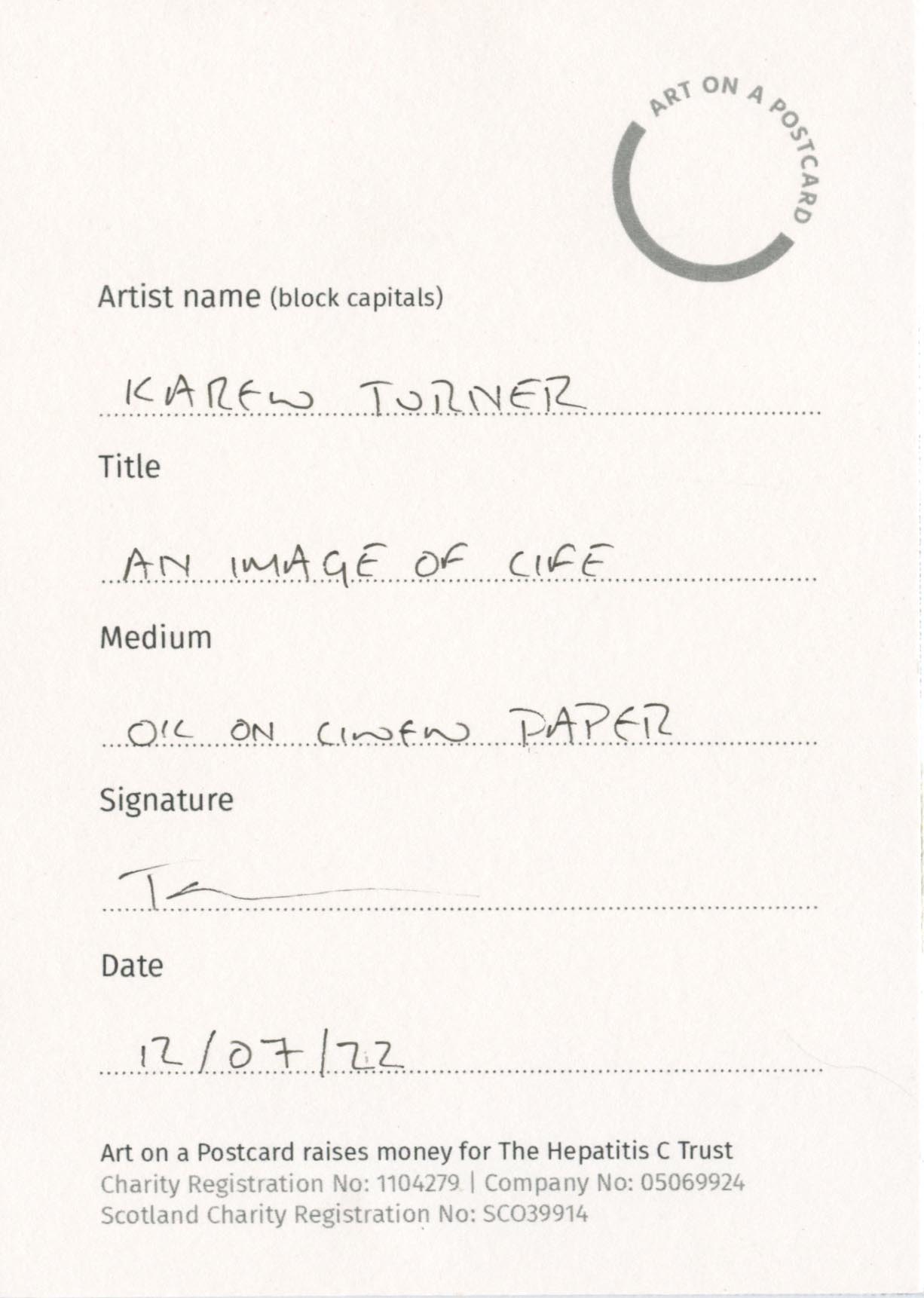 39. Karen Turner - An Image of Life - BACK