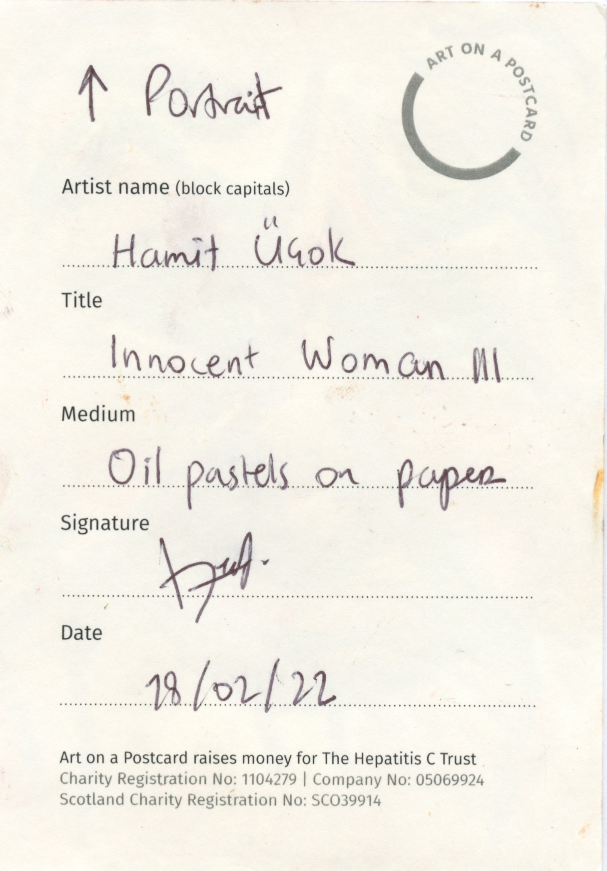 25. Hamit Üçok - Innocent Woman III - BACK