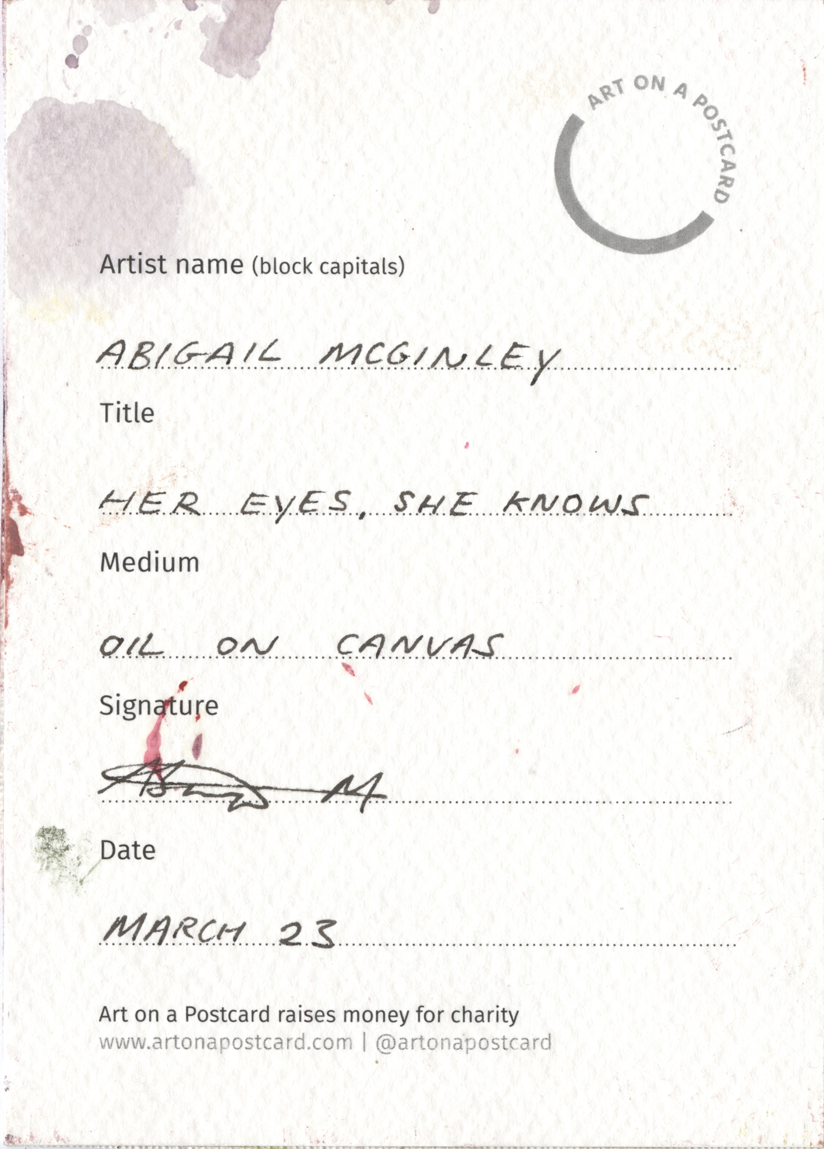 6. Abigail McGinley - Her Eyes, She Knows BACK