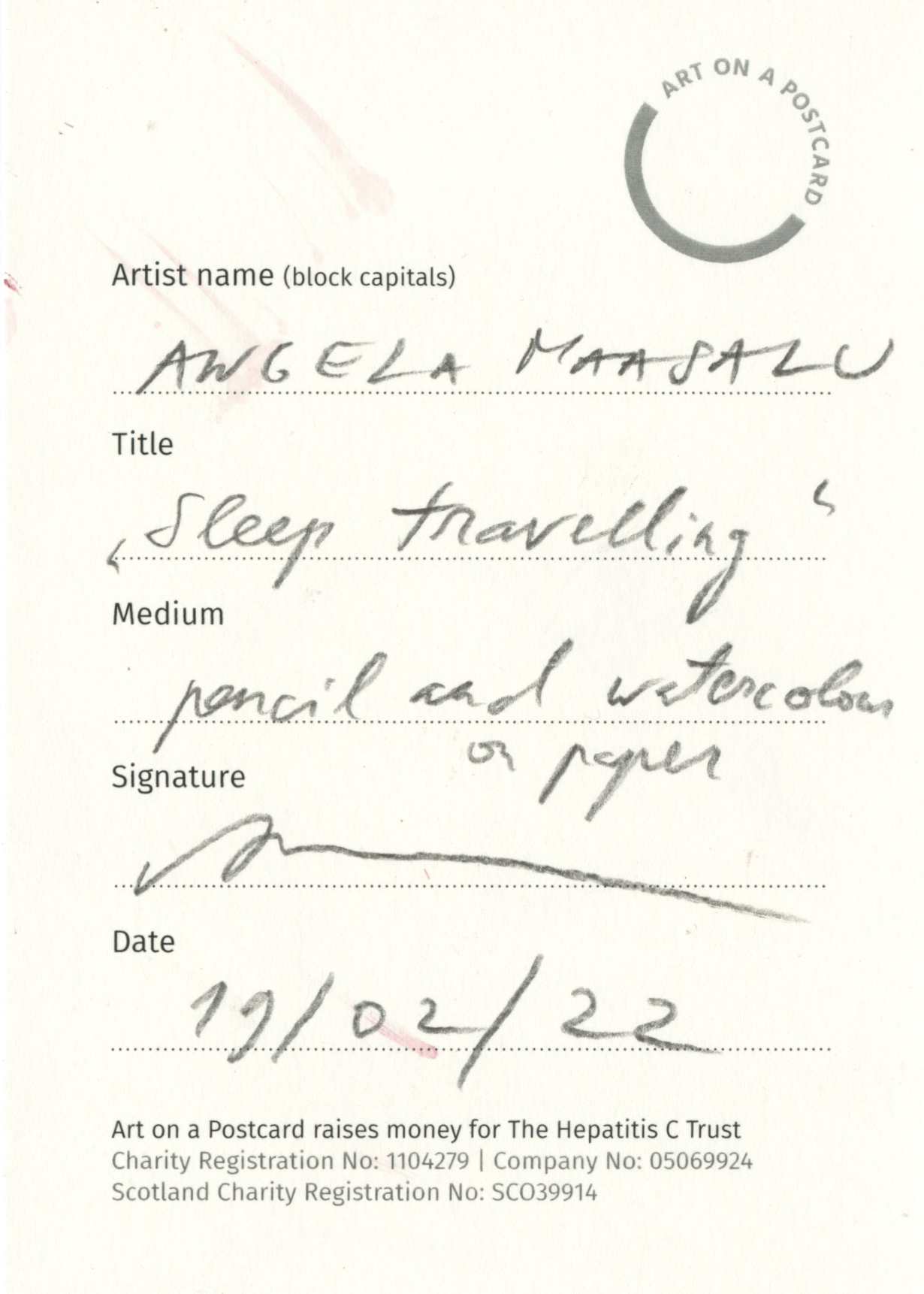 33. Angela Maasalu - Sleep Travelling - BACK