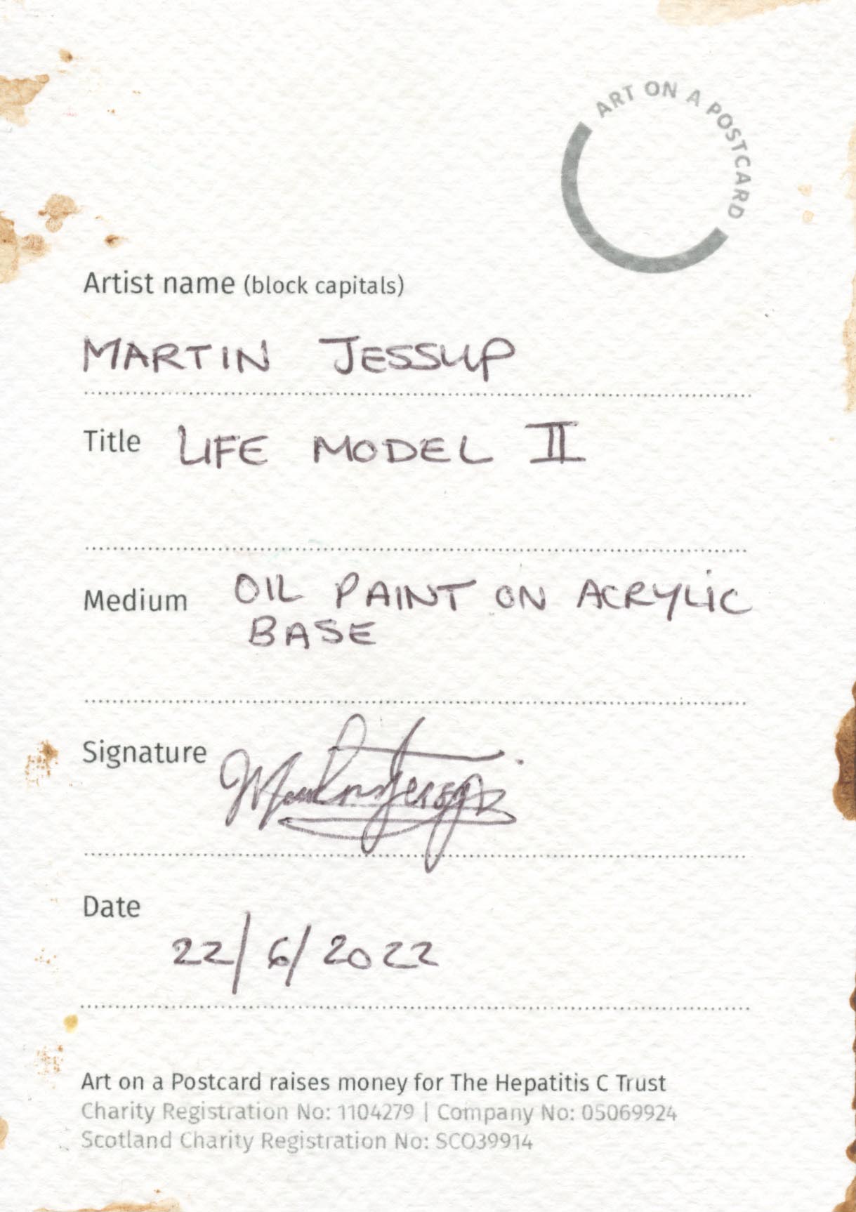 31. Martin Jessup - Life Model II - BACK