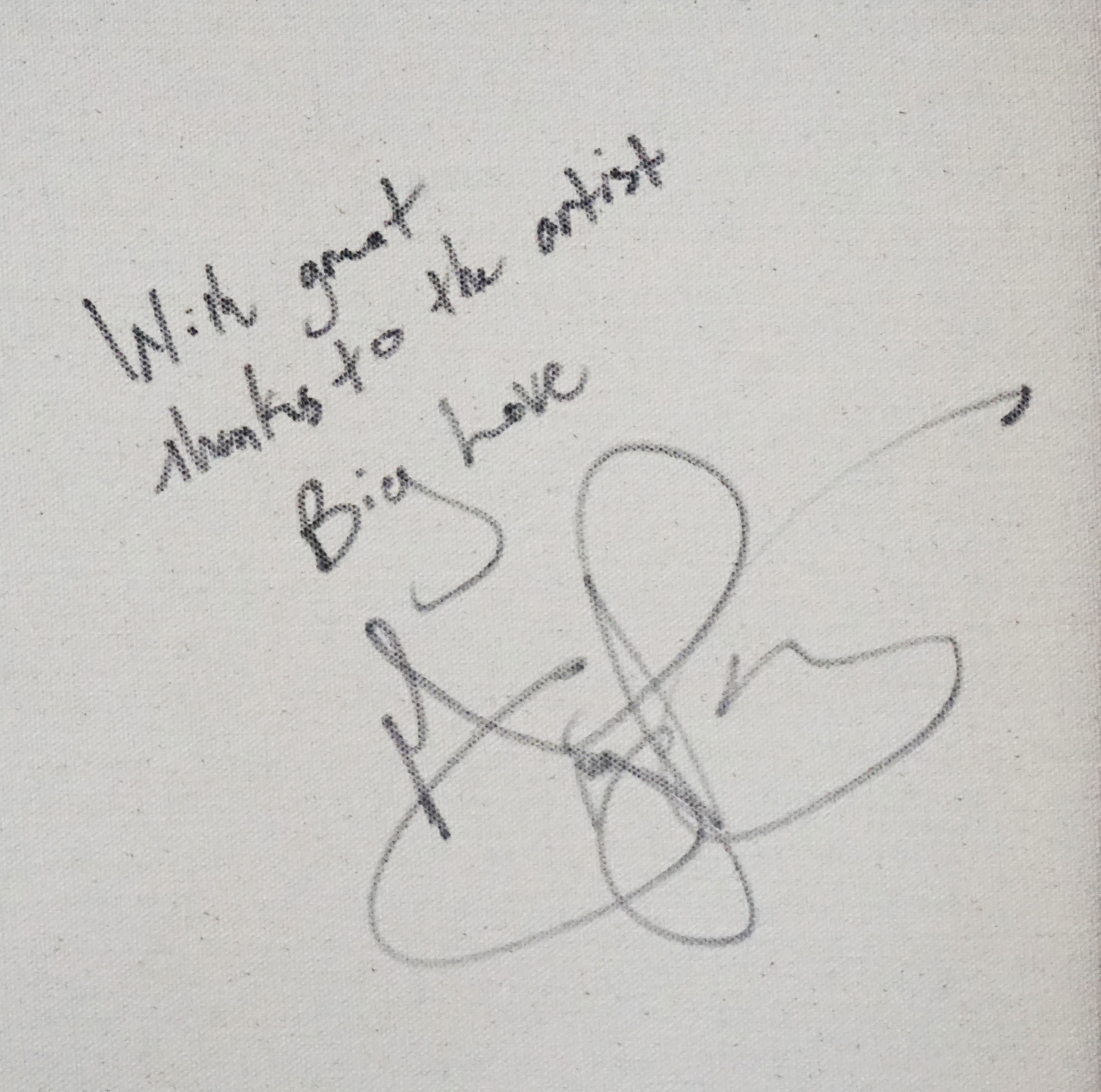 Reverse of Portrait signed by Gregory Porter