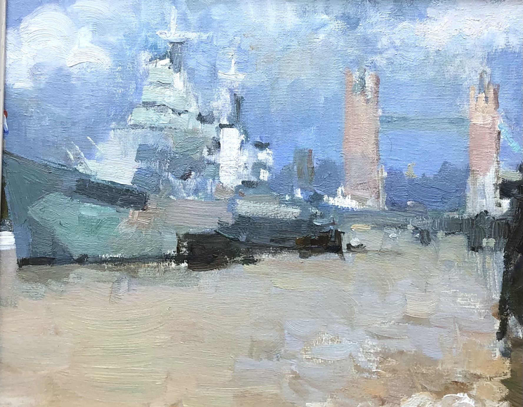 Julia Hawkins, HMS Belfast with Tower Bridge in the Distance