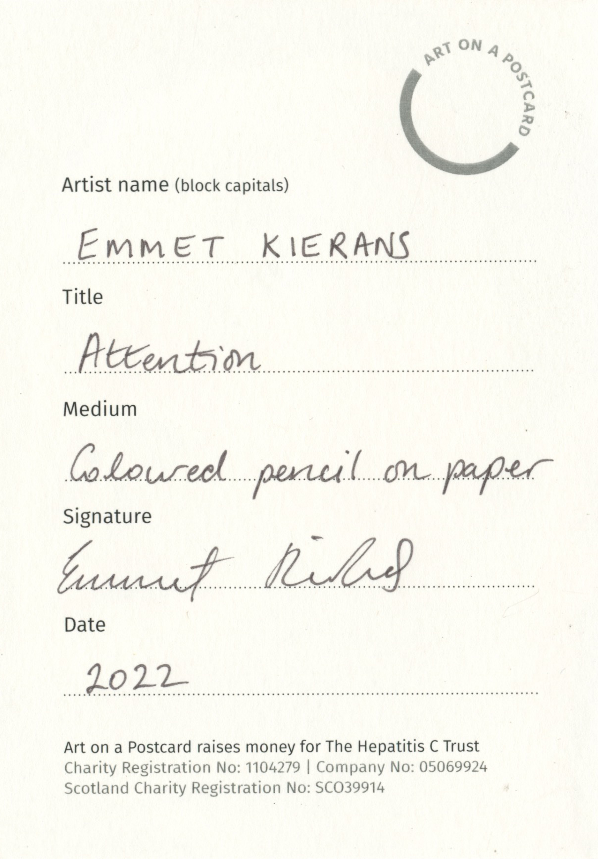 93. Emmet Kierans - Attention - BACK