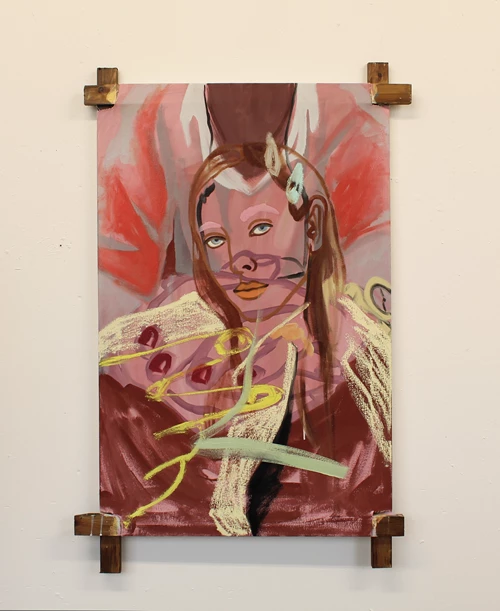 'Reciprocity', 110x70cm, oil and acrylic on canvas, 2021