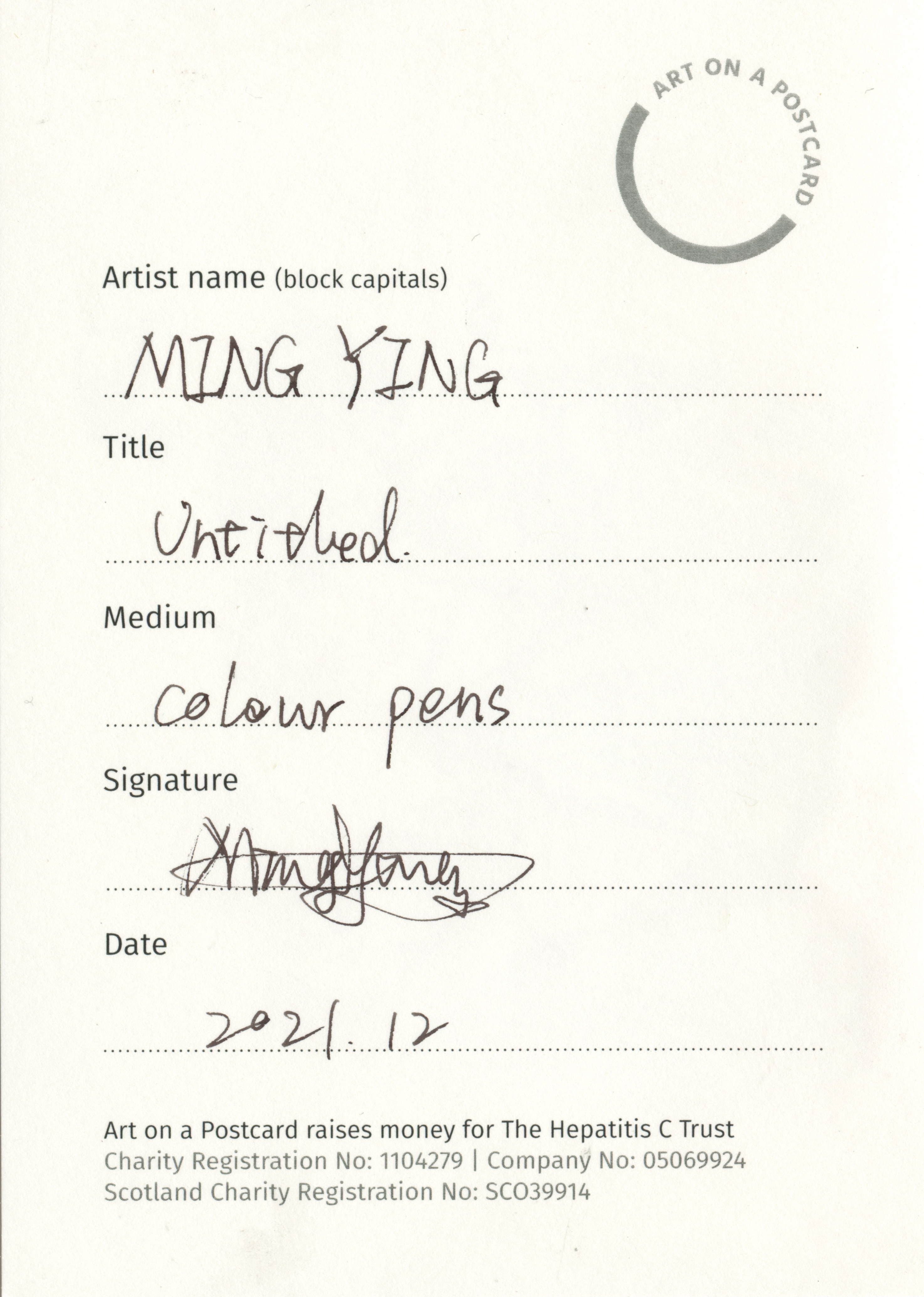 26. Ming Ying - Untitled - BACK