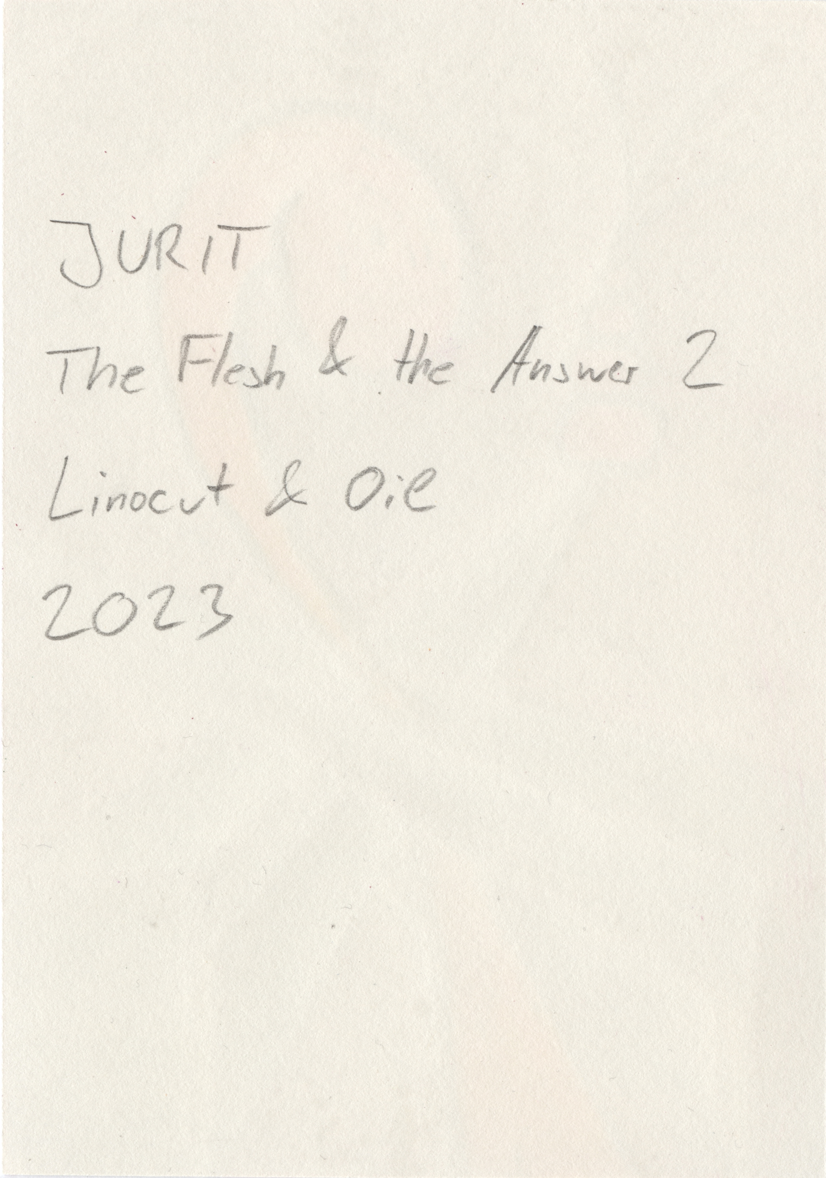 21. JURIT - The Flesh the Answer 2 BACK