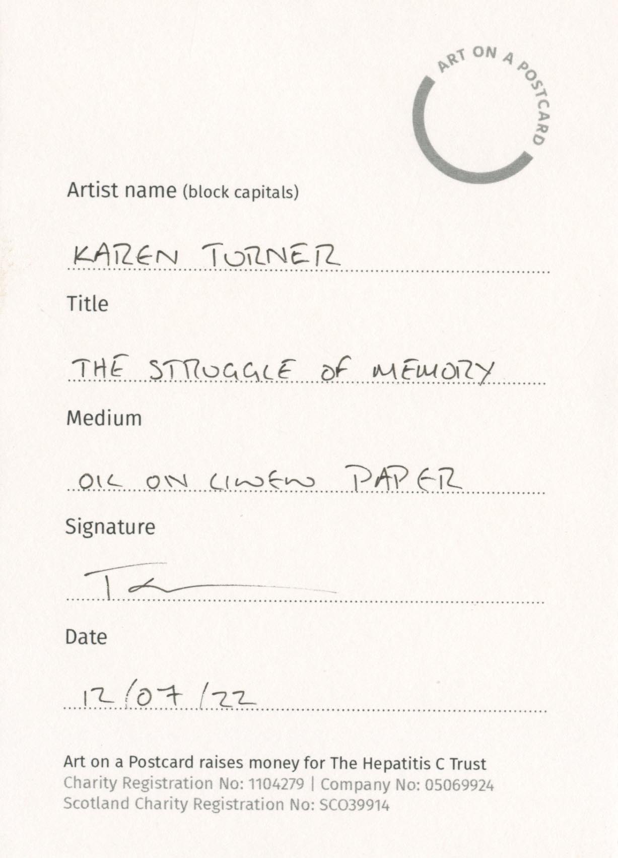 36. Karen Turner - The Struggle of Memory - BACK