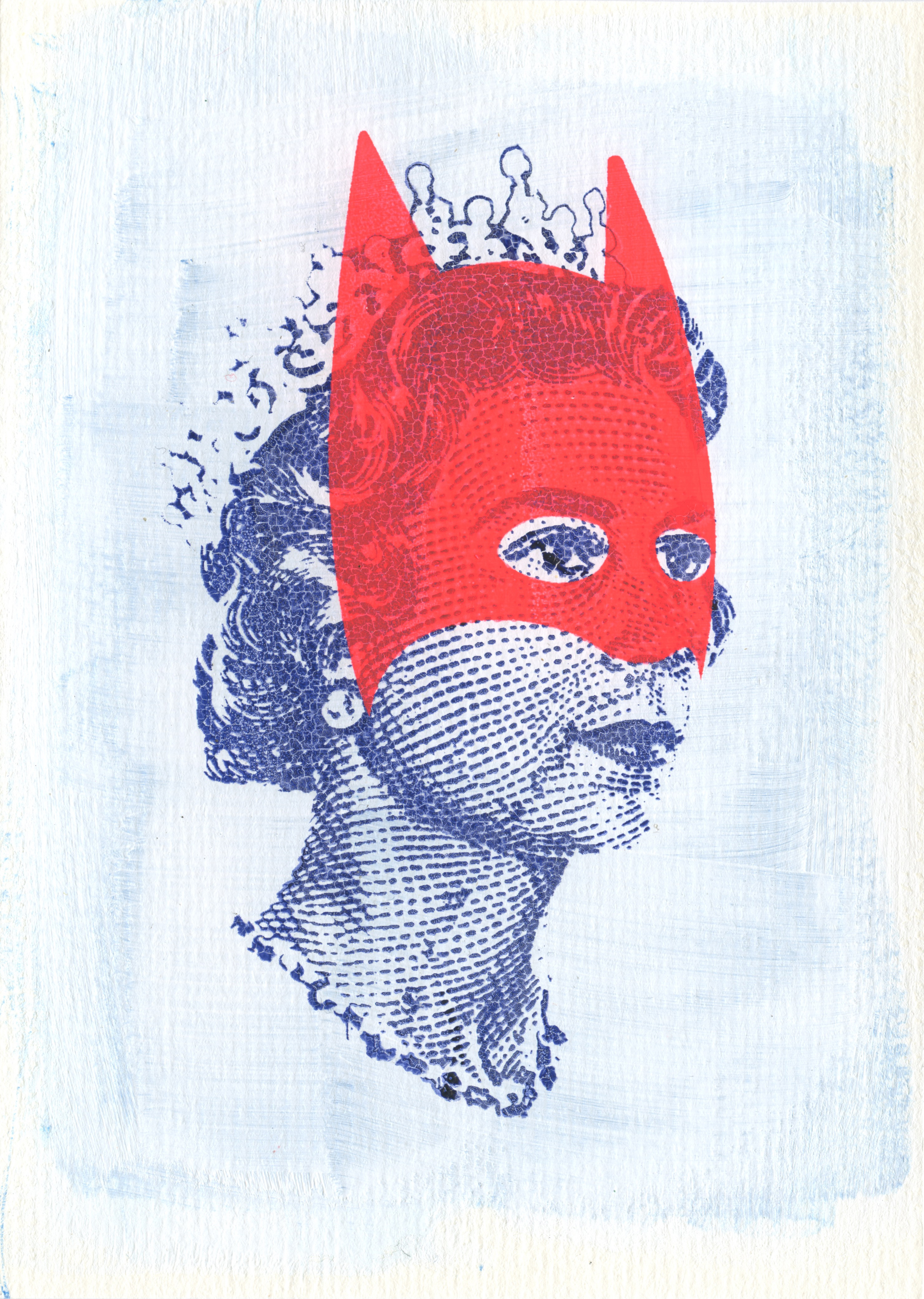 RICH ENOUGH TO BE BATMAN - HRH BLUE AND RED - front