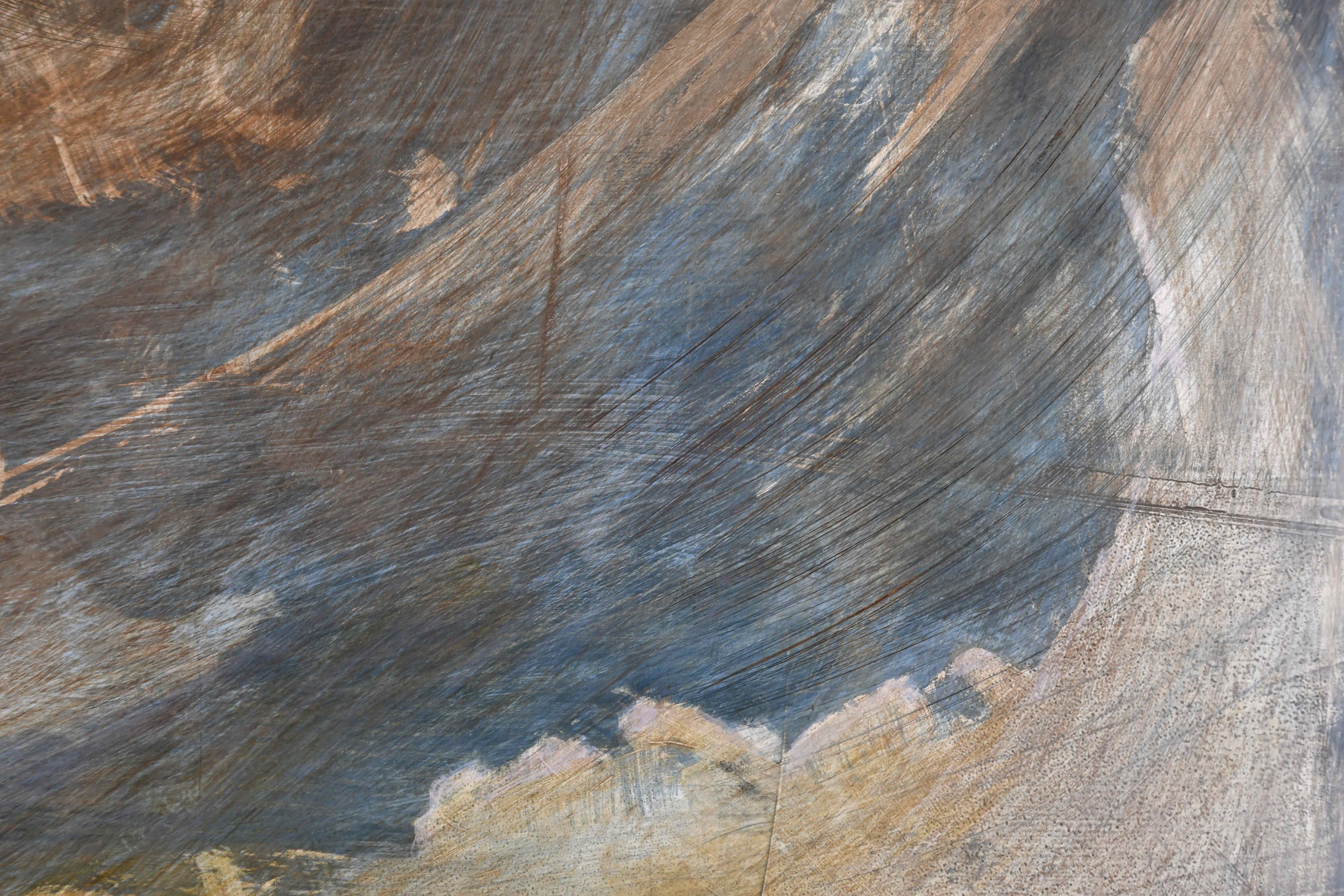 detail of painting surface 