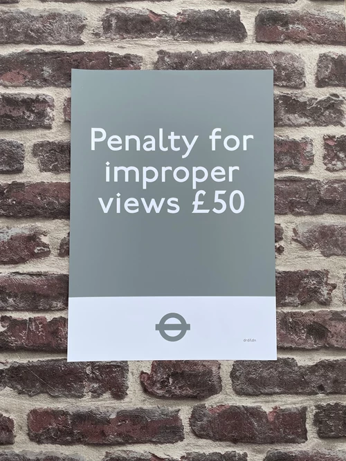 Jubilee Line - Penalty For Improper Views