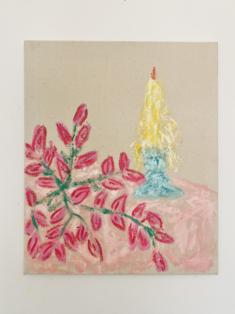 Candle With Plant - Michael McGregor