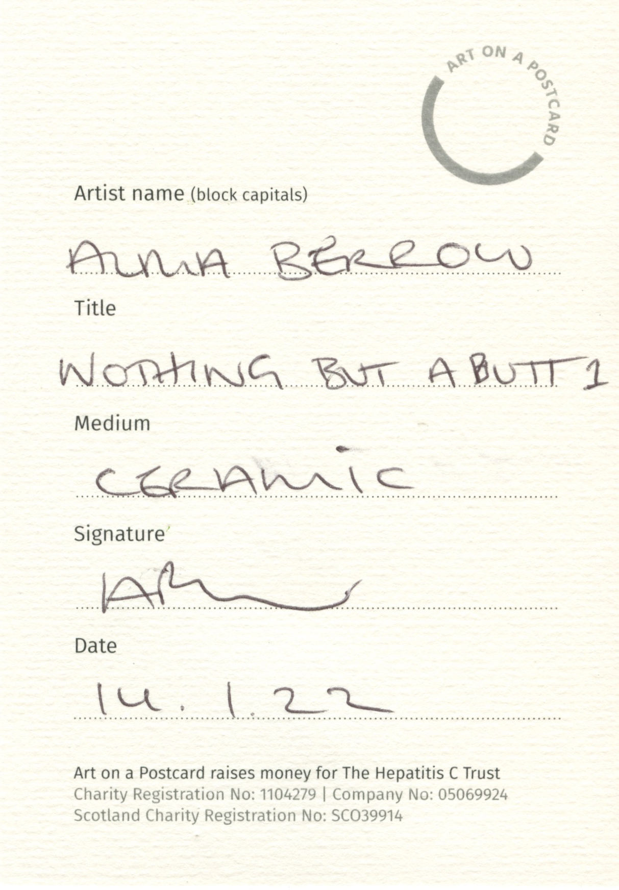 23. Alma Berrow - Nothing But a Butt 1 - BACK1