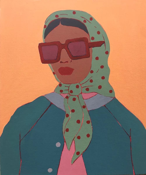 Susie Stone, Polka Dot Headscarf