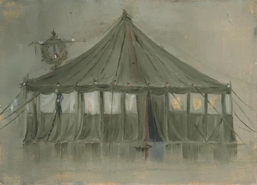 WREATHED TENT - front