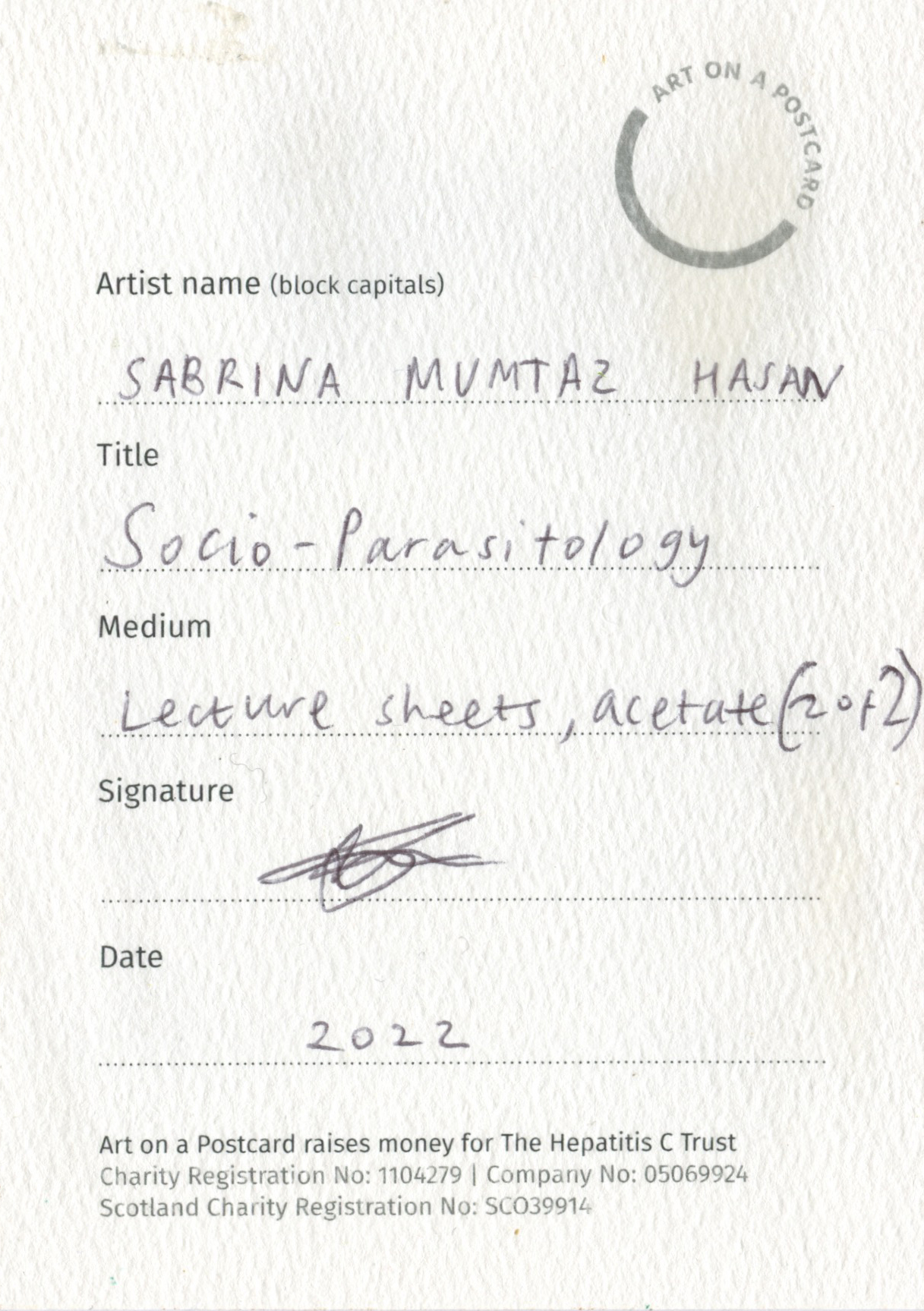 14. Sabrina Mumtaz Hasan - Socio-Parasitology (2/2) - BACK