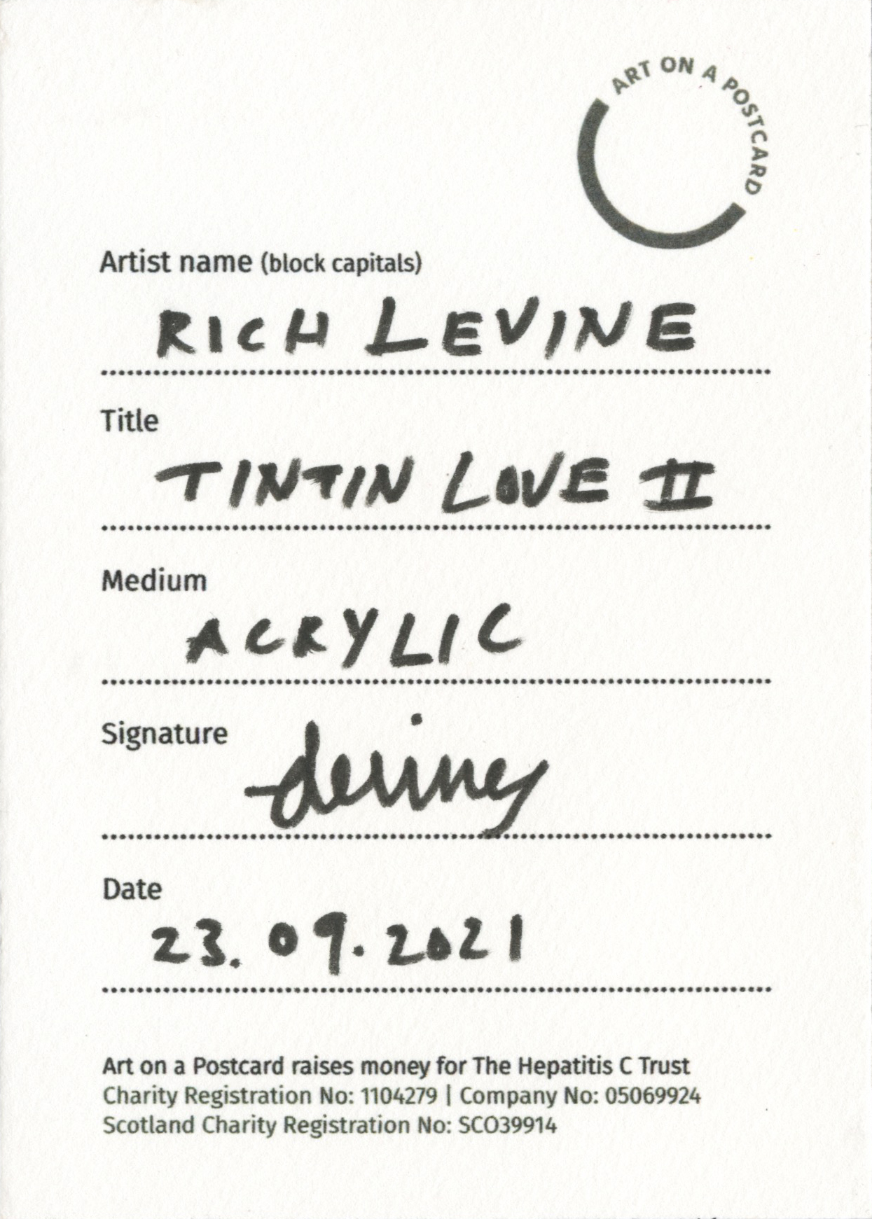 TINTIN LOVE II - back