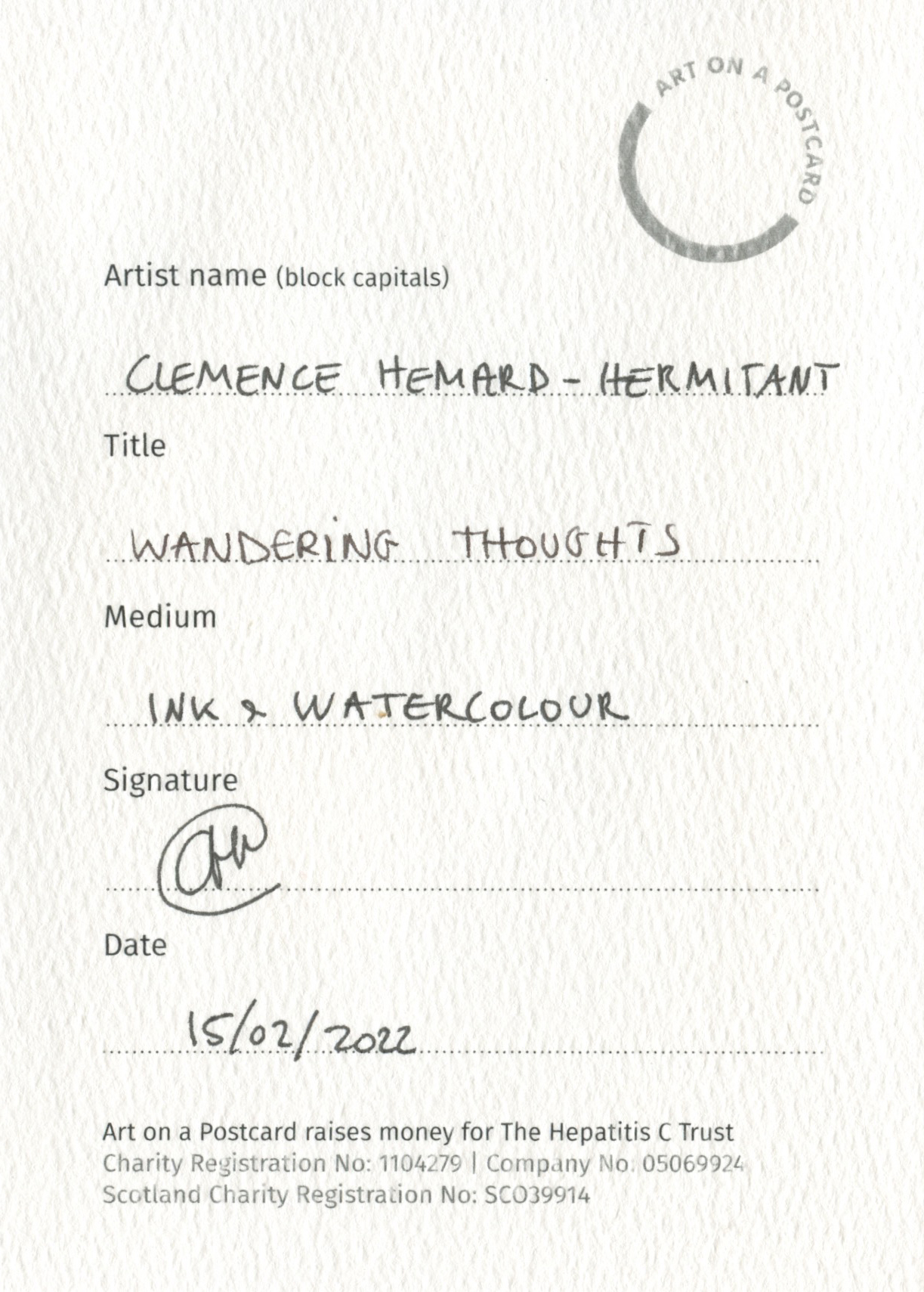 49. Clemence Hemard-Hermitant - Wandering Thoughts - BACK