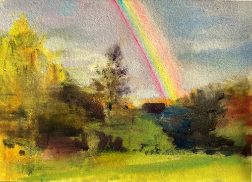 RAINBOW IN CLEARING (STUDY) - front