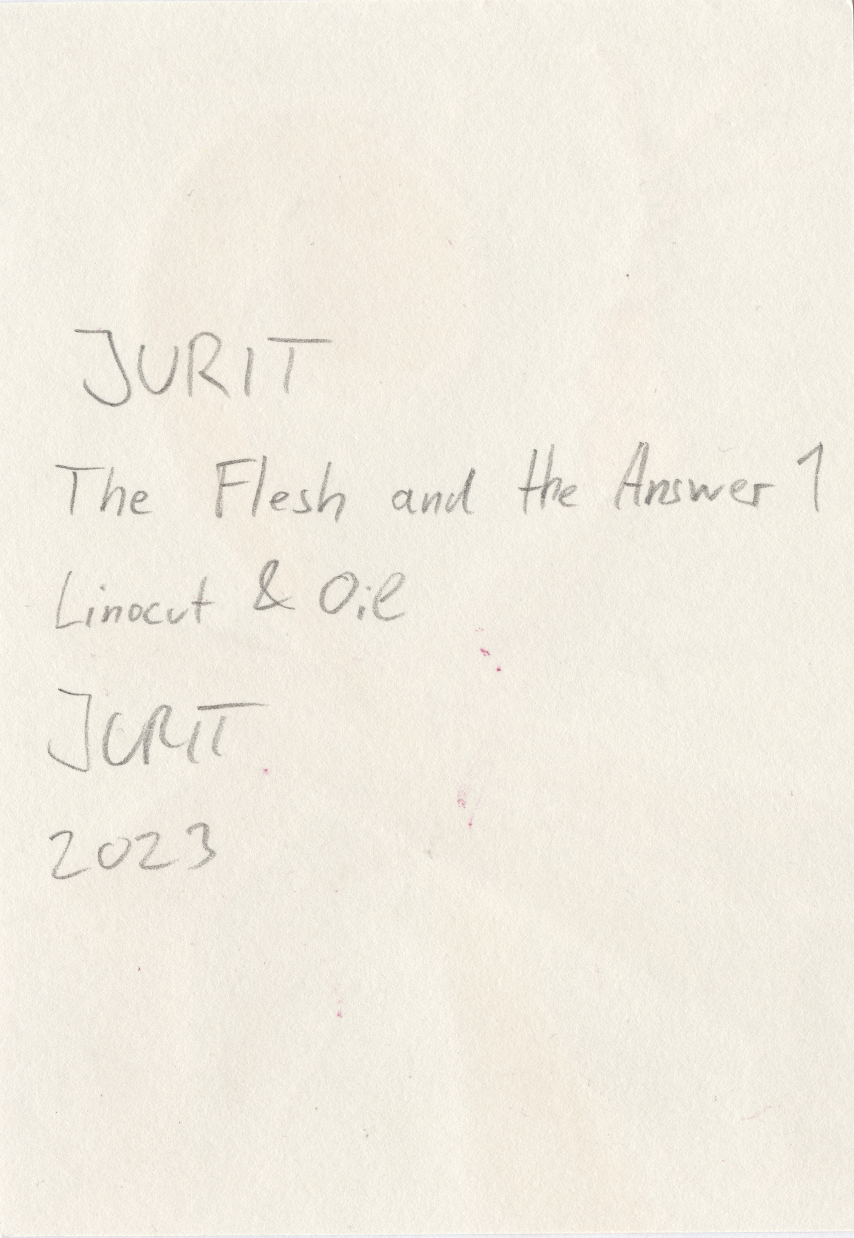 20. JURIT - The Flesh and the Answer 1 BACK