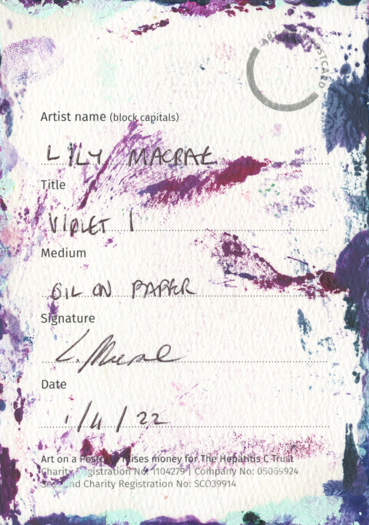 44. Lily Macrae - Violet I - BACK