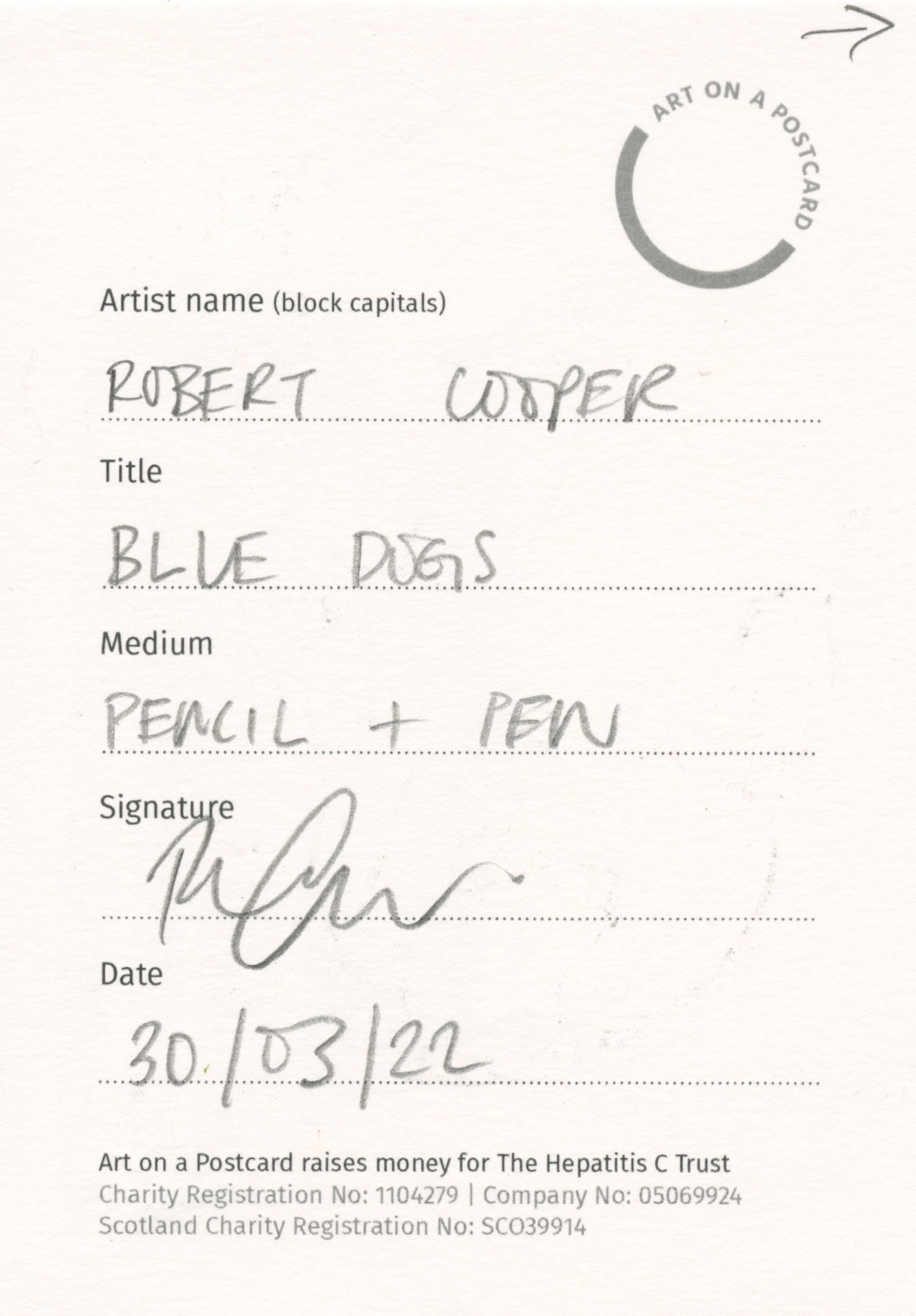 79. Robert Cooper - Blue Dogs - BACK