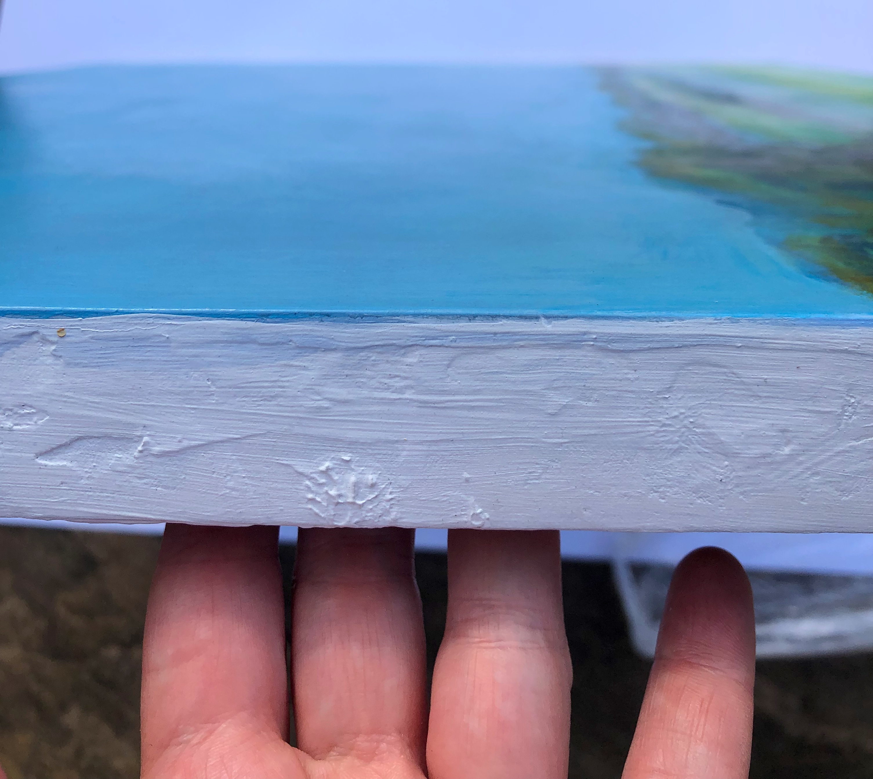 Edges of painting