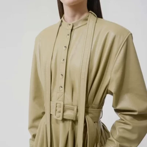 E/L Cinched Waist Trench Coat by Materiel