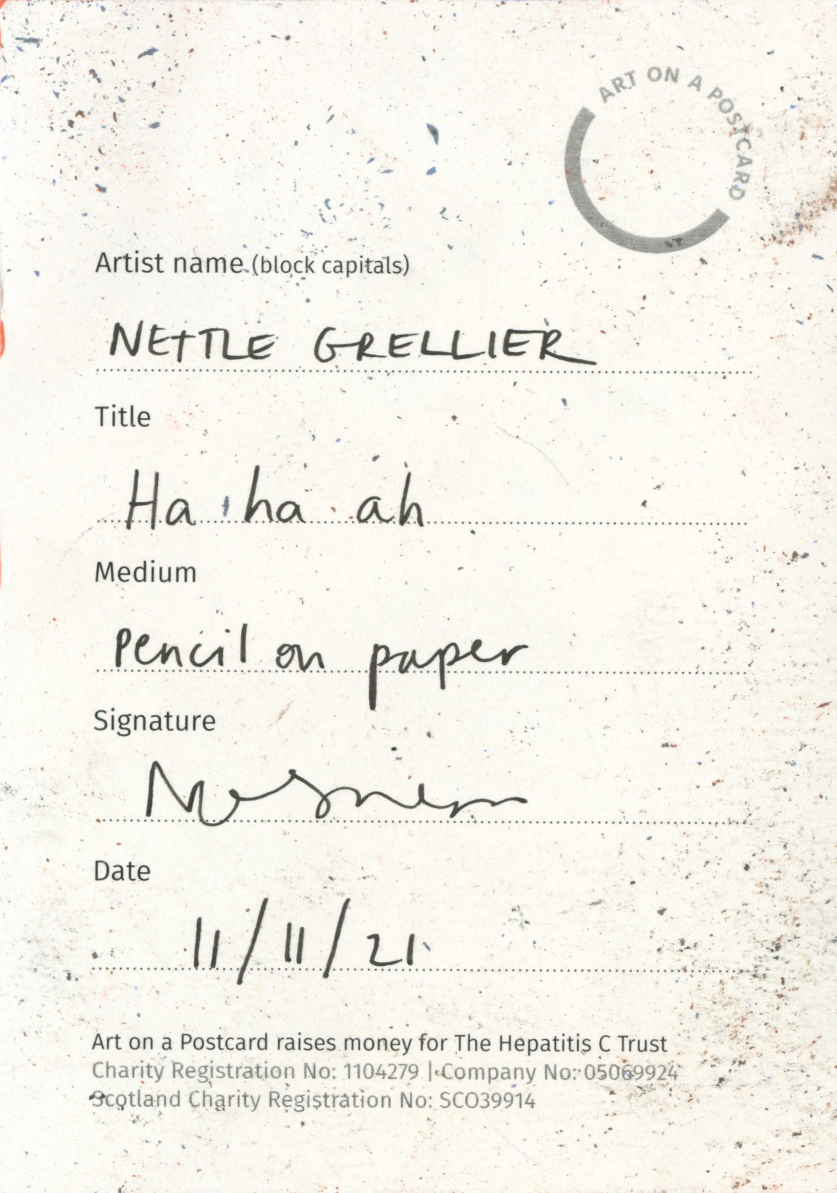6. Nettle Grellier - Ha Ha Ah - BACK