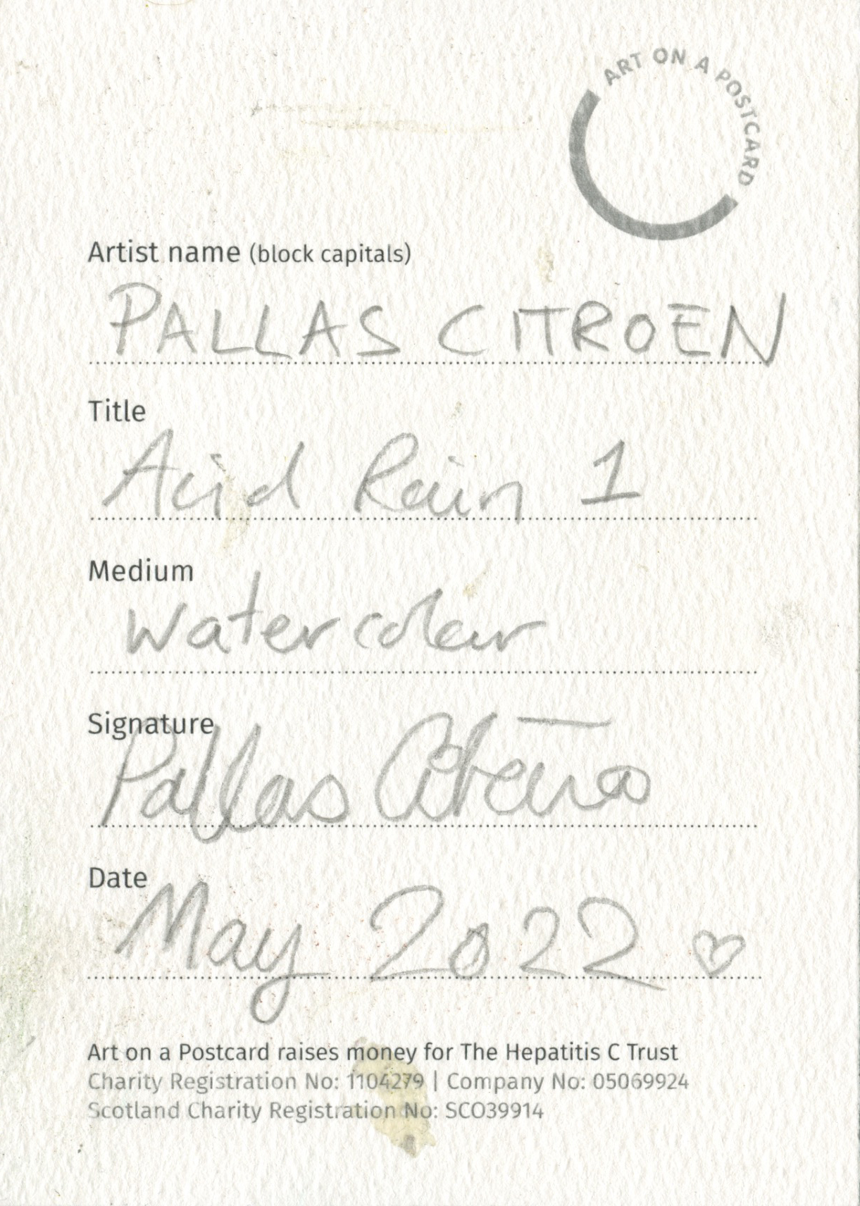 107. Pallas Citroen - Acid Rain 1 - BACK