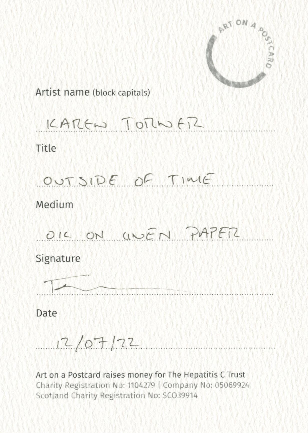 38. Karen Turner - Outside of Time - BACK