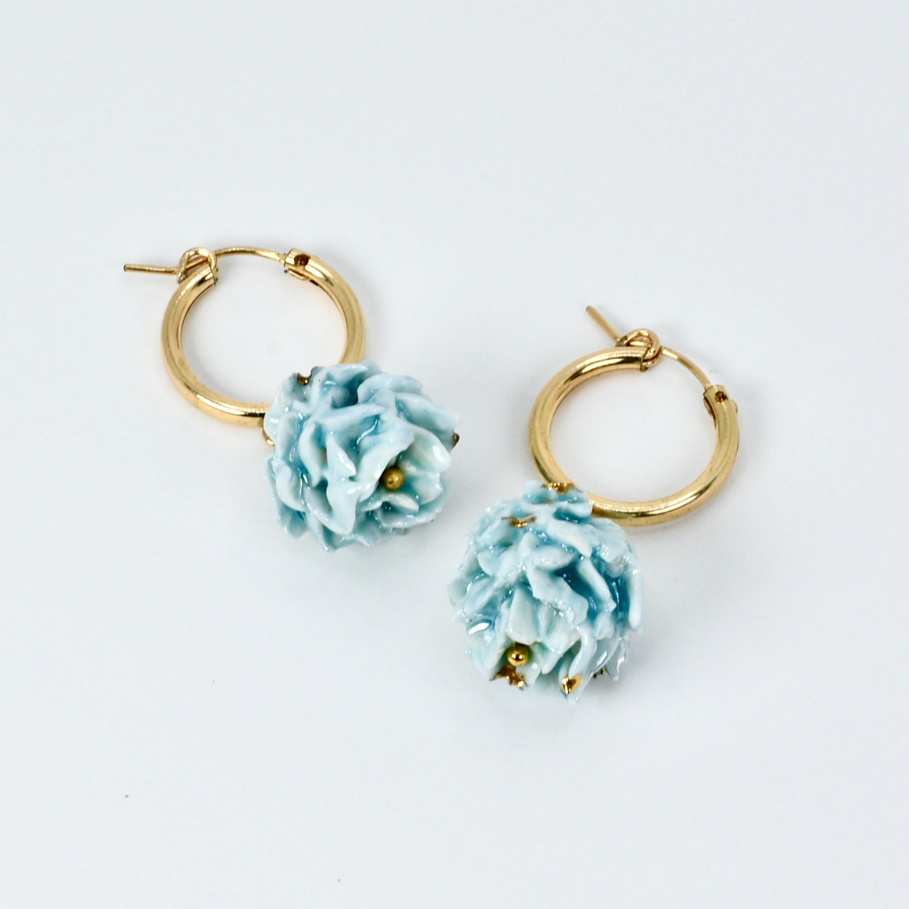 Porcelain Artichokes Earrings LOBELIA 